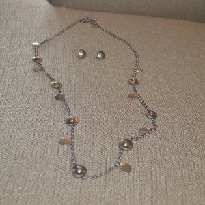 Chico's Sliver Necklace set